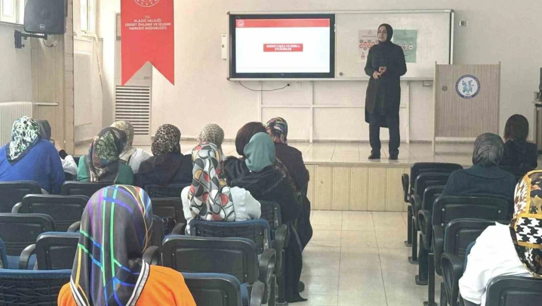 Elazığ'da kadına yönelik şiddetle mücadele eğitimi verildi