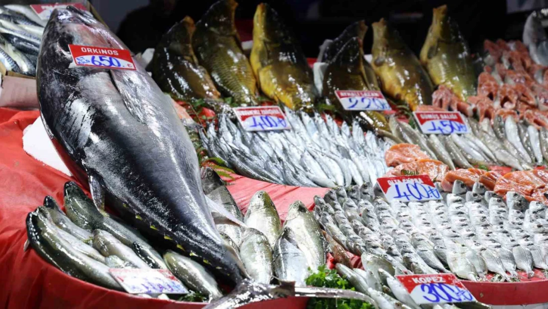 Elazığ Kapalı Çarşı'da 85 kiloluk orkinos tezgaha indi