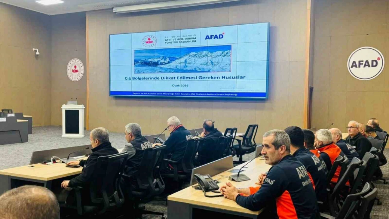 Elazığ'da çığ riskine yönelik değerlendirme toplantısı