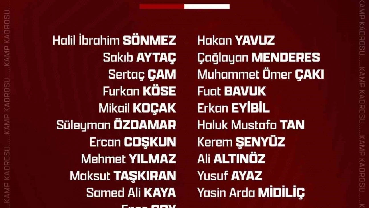Elazığspor 21 futbolcuyla İstanbul'a gidiyor