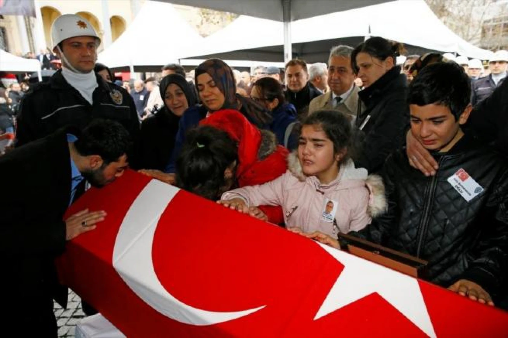 Kahraman babaya en acı veda..