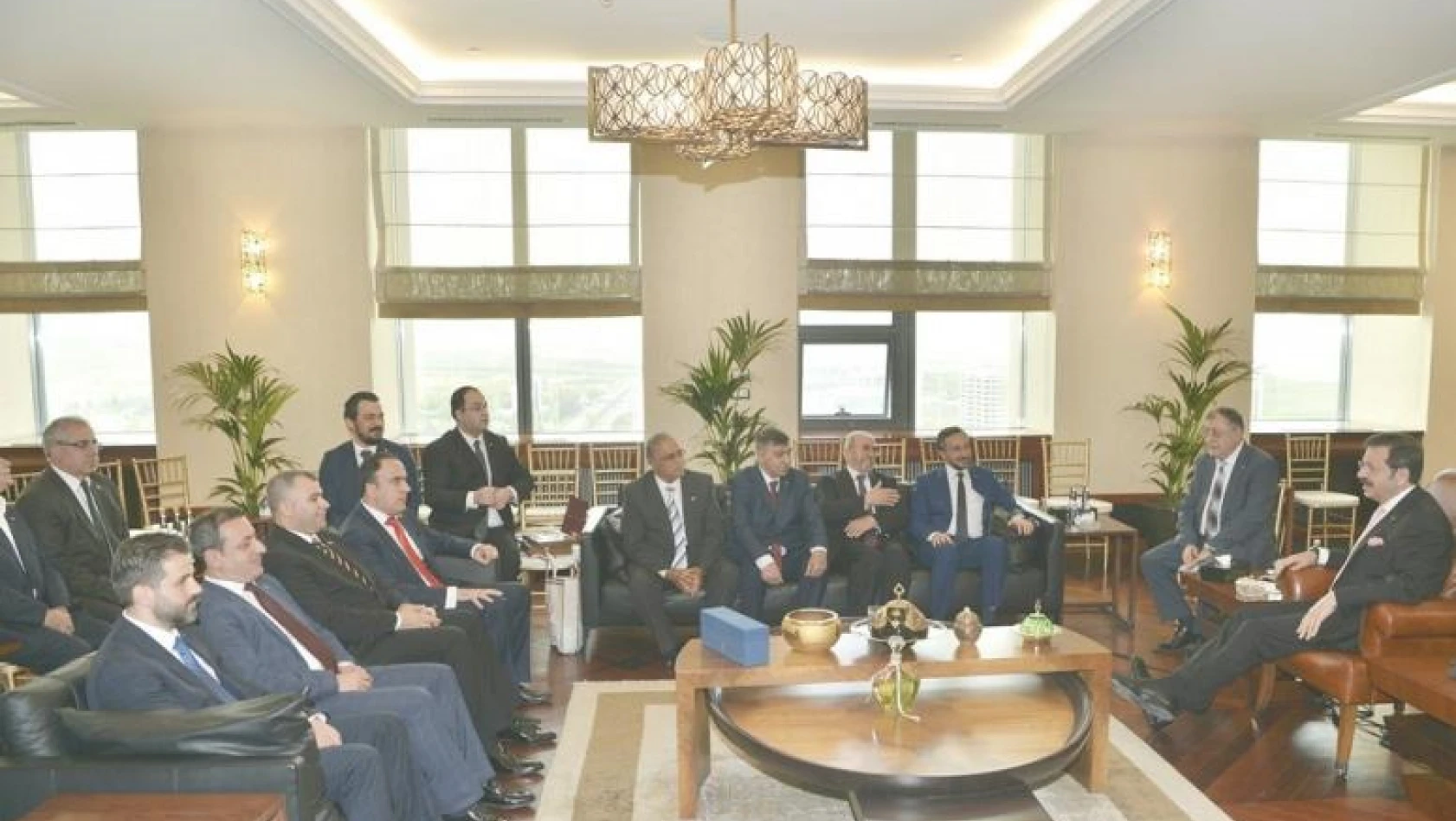 Elazığ Ticaret ve Sanayi Odası ile Ticaret Borsası'ndan  TOBB Başkanı Hisarcıklıoğlu'na Ziyaret
