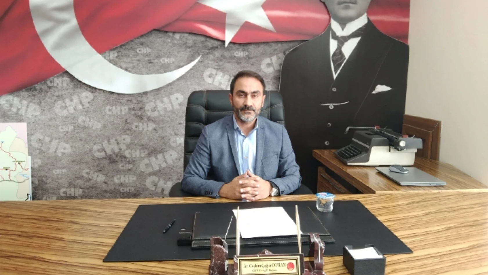 Av. Duran Yeniden CHP İl Başkanı Seçildi