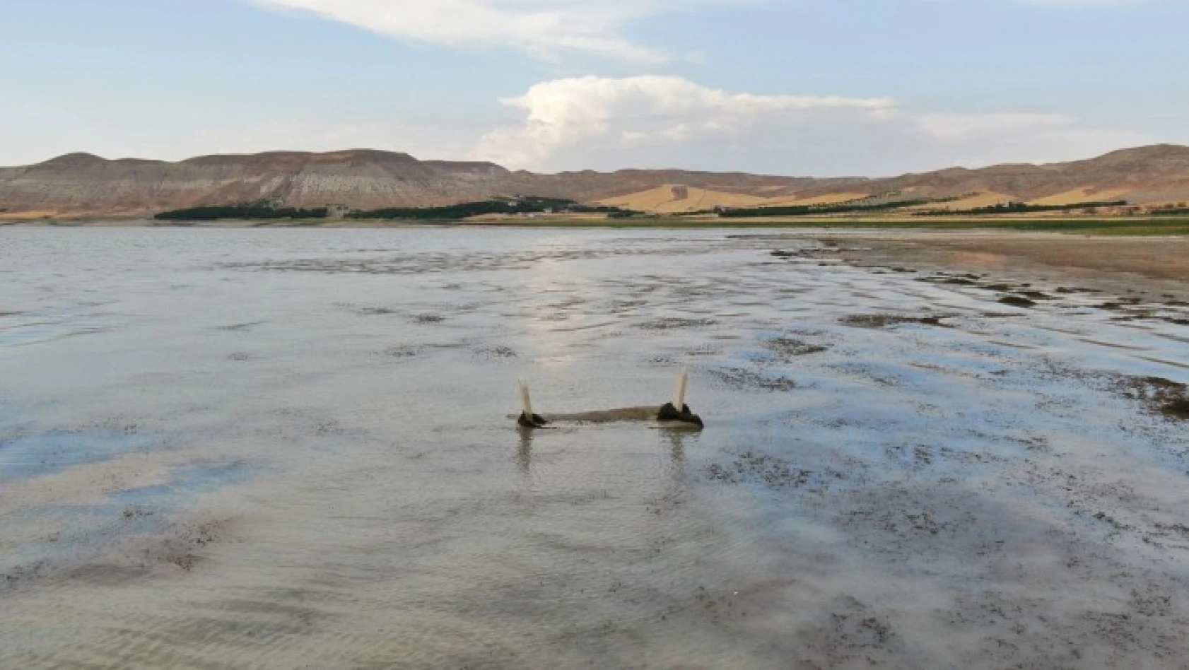 Baraj suları 150 metre çekildi, 700 yıllık mezarlık gün yüzüne çıktı