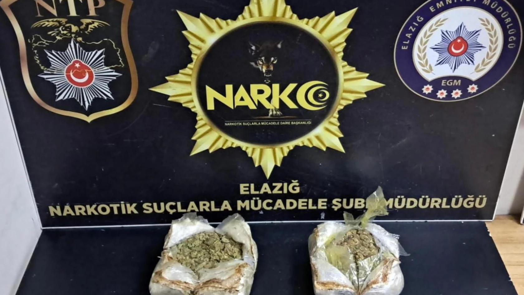 Elazığ'da 1 kilo 292 gram uyuşturucu ele geçirildi: 1 tutuklama