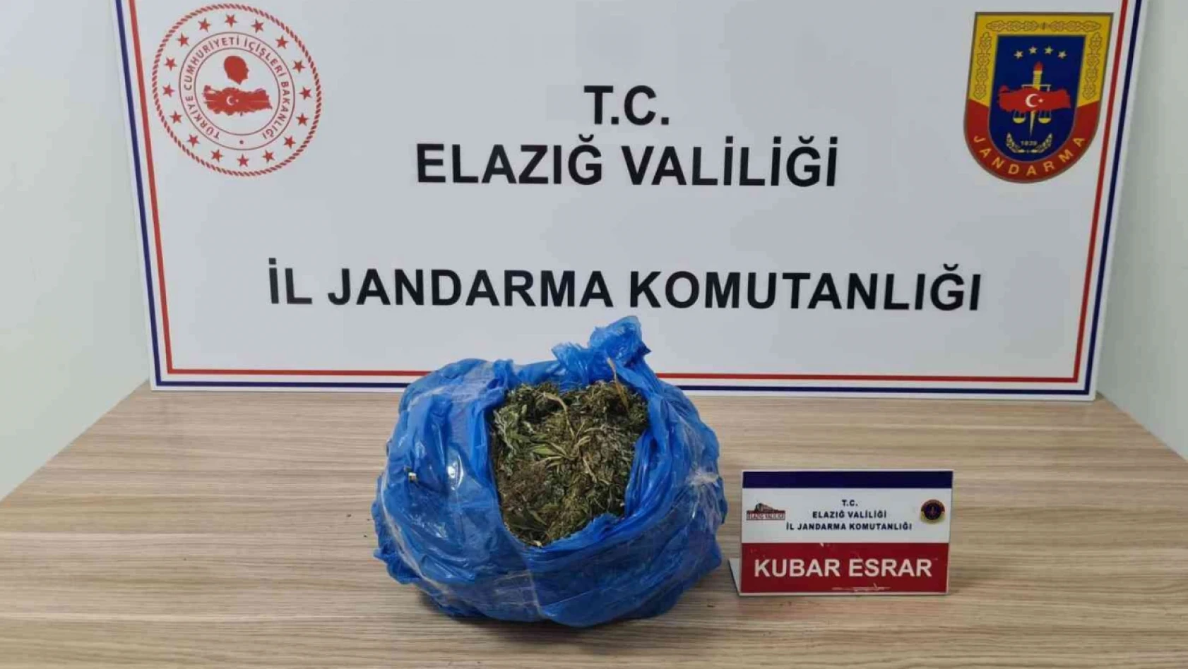 Elazığ'da 2 kilo kubar esrar ele geçirildi: 1 gözaltı