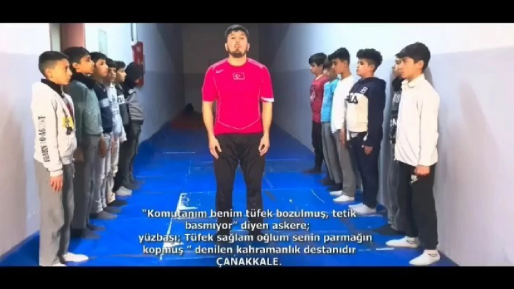 Elazığ'da Çanakkale Zaferi'nin yıl dönümünde anlamlı klip