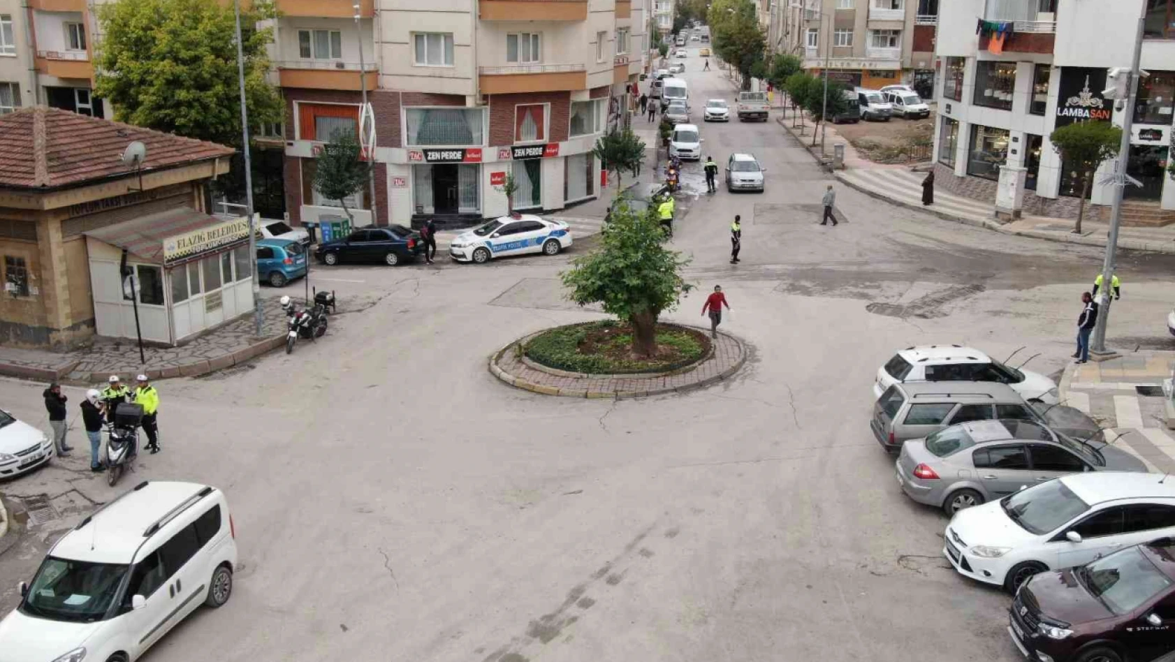 Elazığ'da dron destekli şok trafik denetimi