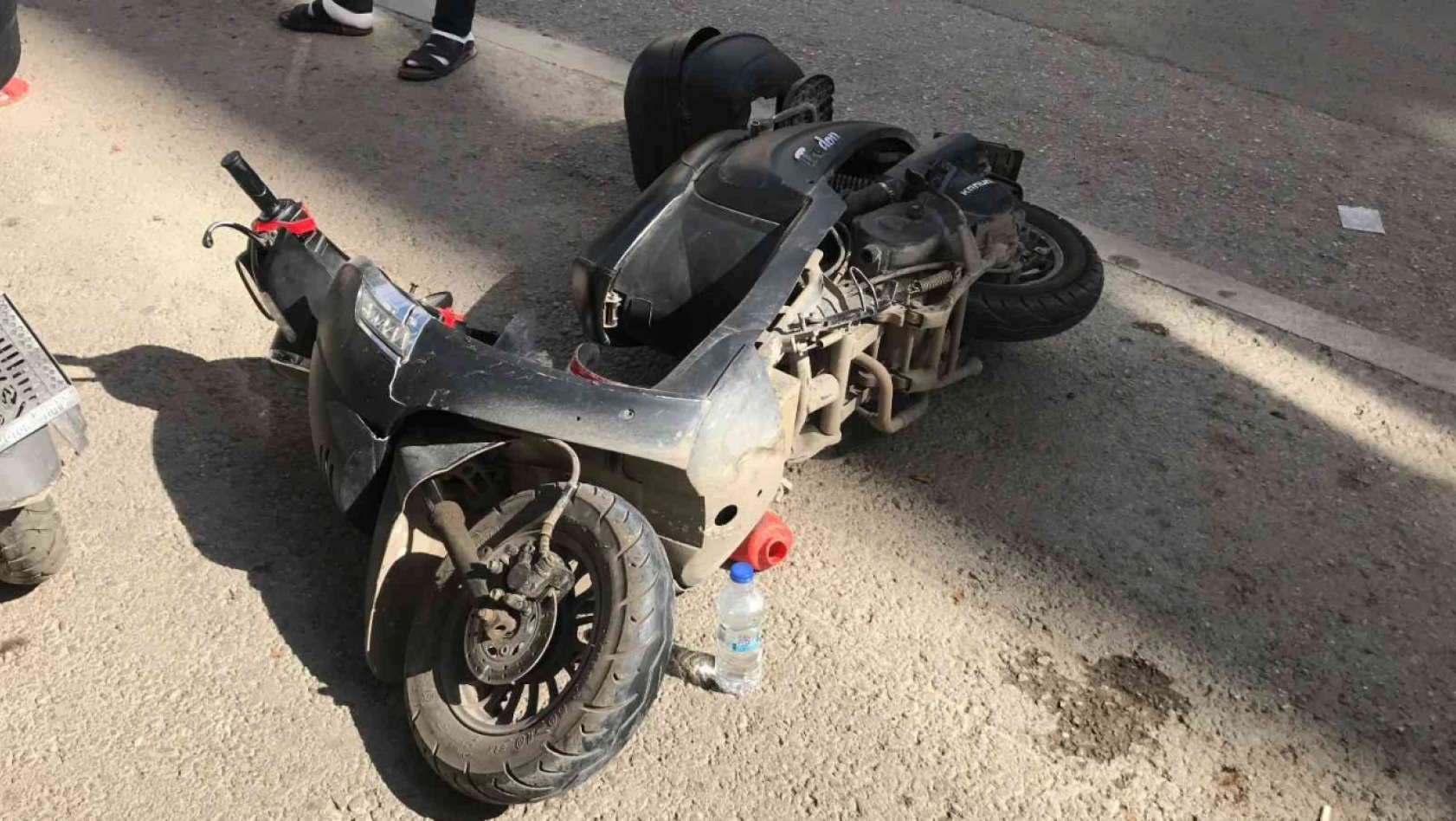 Elazığ'da motosiklet otomobille çarpıştı: 1 yaralı