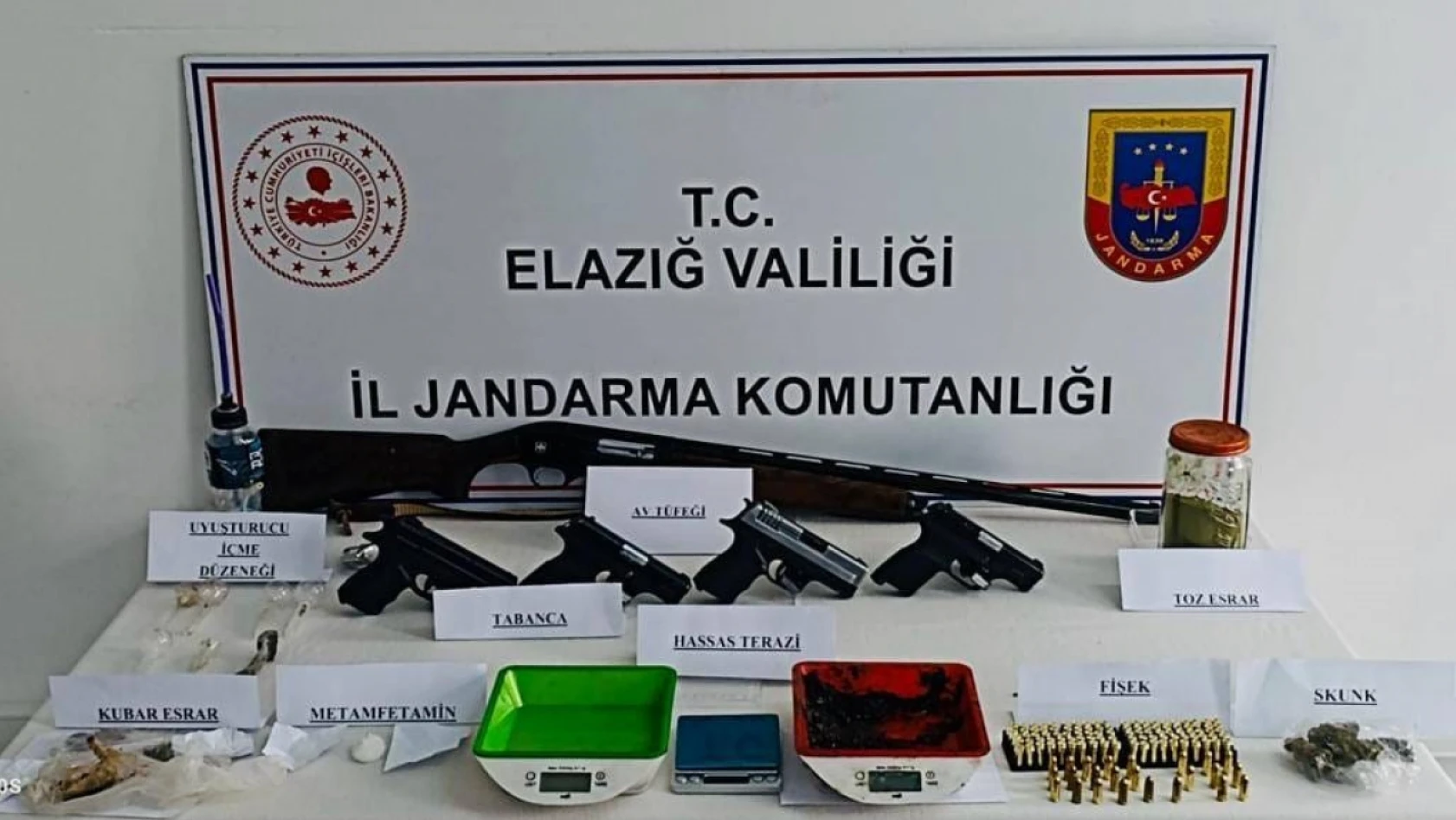 Elazığ'da uyuşturucu operasyonu: 7 şüpheli gözaltı, 21 şahsa işlem yapıldı