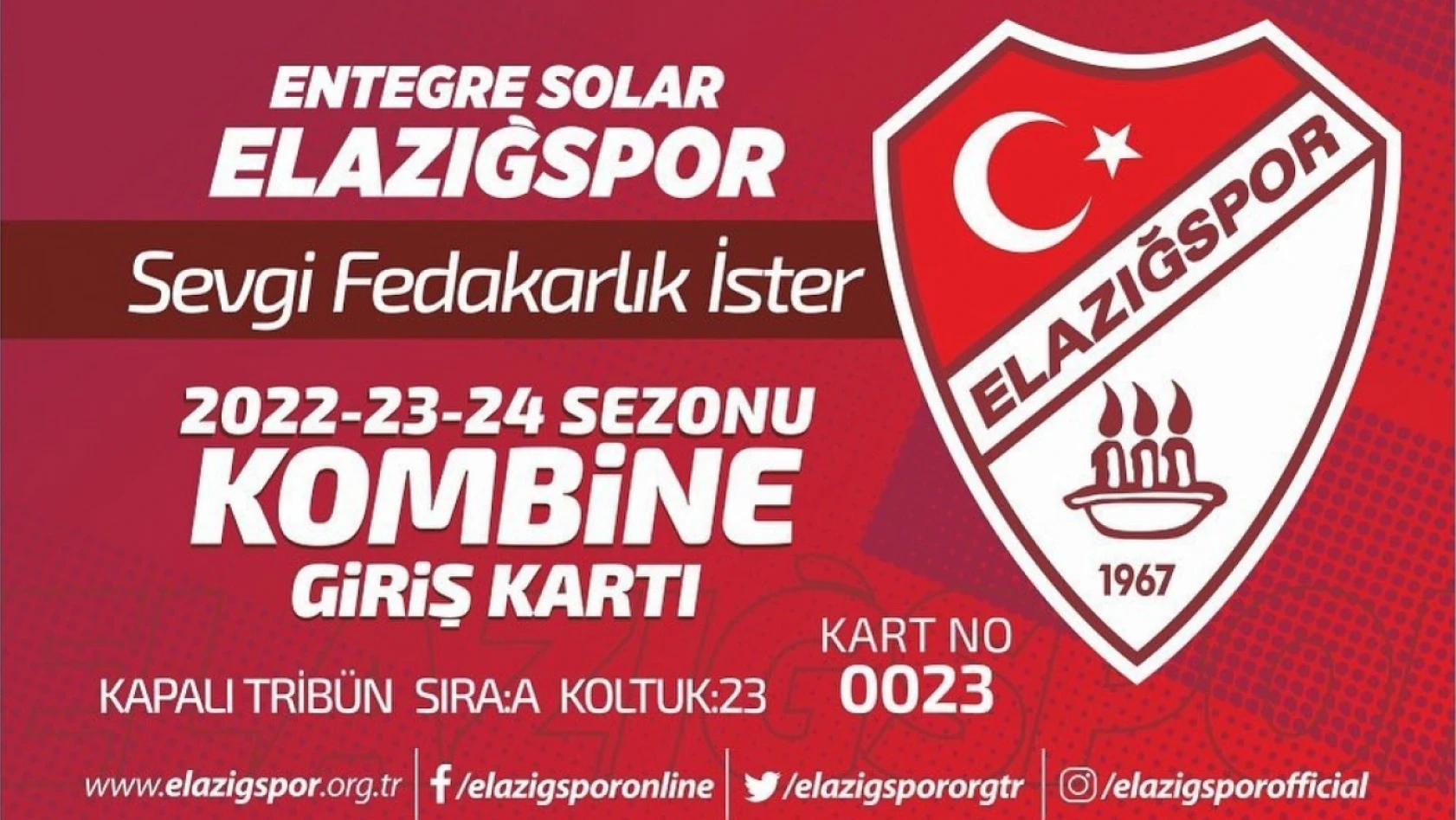 ES Elazığspor'dan kombine bilet kampanyası