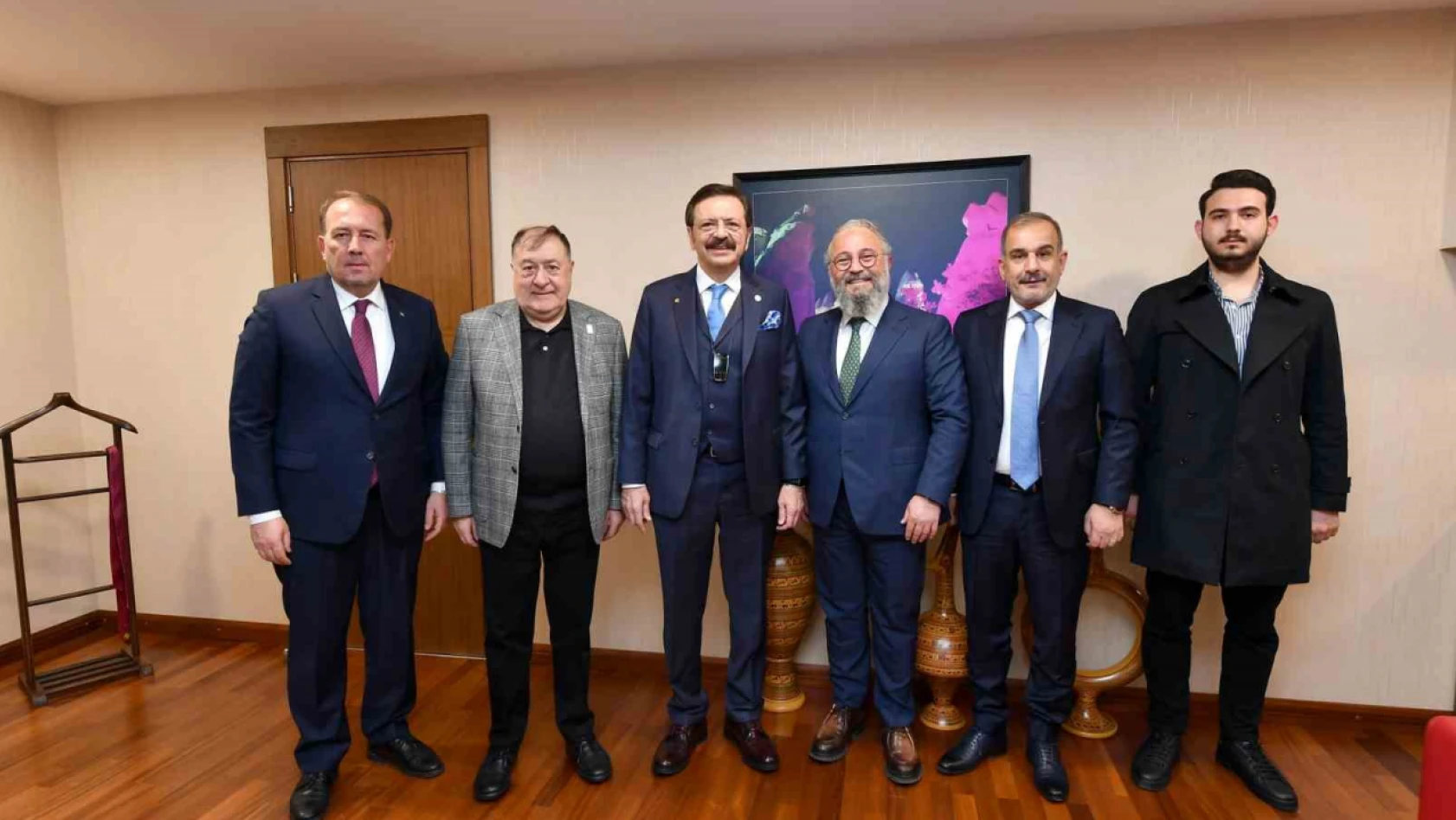 ETSO Başkanı Alan, TOBB Başkanı Hisarcıklıoğlu ile bir araya geldi