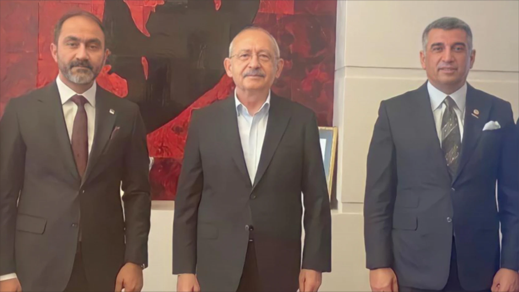 Milletvekili Erol ve İl Başkanı Duran Genel Başkan Kılıçdaroğlu'nu ziyaret etti