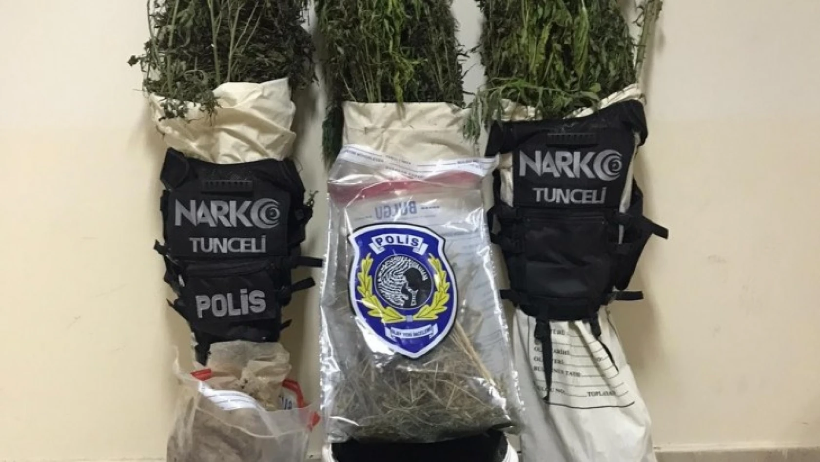 Tunceli'de uyuşturucu operasyonu: 1 kişi gözaltına alındı