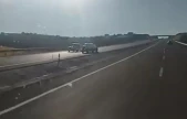Çevre yolunda ters yönde giden araç tehlike saçtı