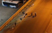 Elazığ'da iki grubun kavgası dron ile görüntülendi