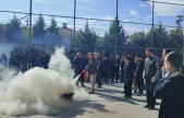 Elazığ'da öğrencilere yangın eğitimi