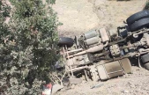 Elazığ'da tır devrildi: 1 yaralı