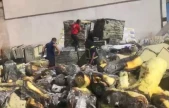 Elazığ'da yalıtım malzemelerinin olduğu depoda yangın