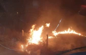 Kovancılar'da anız yangını paniğe neden oldu