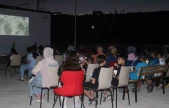 Palu'da çocuklara sinema keyfi