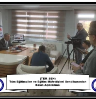 Tüm Eğitimciler ve Eğitim Müfettişleri Sendikasından Basın Açıklaması