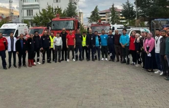 Elazığ'da hastanede yangın tatbikatı