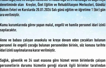 Elazığ'da rehabilitasyon ve bakımevi kurslarına 1 gün daha kar tatili