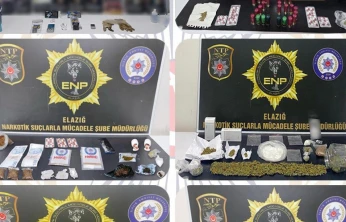Elazığ'da uyuşturucu operasyonu: 19 tutuklama