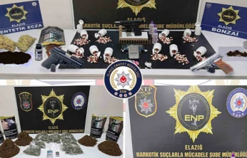 Elazığ'da uyuşturucu operasyonu: 19 tutuklama