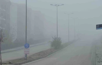 Elazığ'da yoğun sis, bir mahalle adeta kayboldu