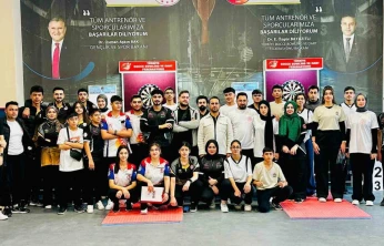 Elazığ dartta Türkiye 3'üncüsü oldu