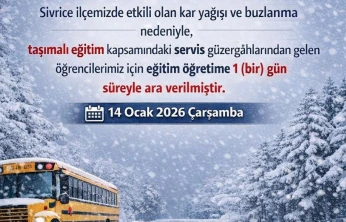Elazığ'ın iki ilçesinde taşımalı eğitime ara verildi