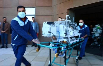 Fethi Sekin Şehir Hastanesi'nde deprem ve yangın tatbikatı