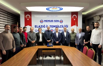 Memur-Sen İl Yönetiminden Diyanet-Sen Elazığ Şubesine Ziyaret