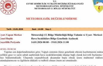 Meteorolojiden 5 il için buzlanma ve don uyarısı
