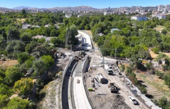 Şorşor deresindeki taşkın koruma çalışmalarında sona gelindi