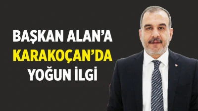 Başkan Alan'a Karakoçan'da Yoğun İlgi