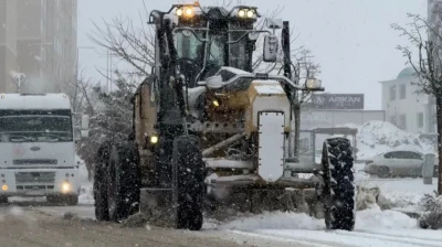 Elazığ Belediyesi karla mücadele ekipleri kapsamlı çalışmalar yaptı