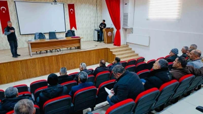 Elazığ'da muhtarlara çığ farkındalık eğitimi