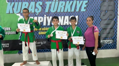 Genç sporcu Umuthan Yağcı'dan madalya