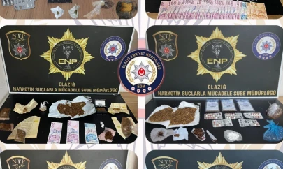 Elazığ'da uyuşturucuya geçit yok: 16 tutuklama