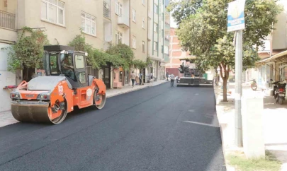 Elazığ'da yol yenileme çalışmaları sürüyor