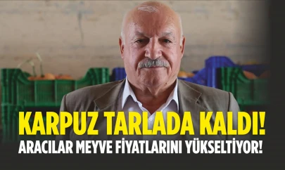 Karpuz Tarlada Kaldı ! Aracılar Meyve Fiyatlarını Yükseltiyor!