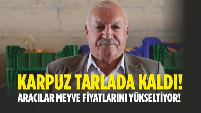 Karpuz Tarlada Kaldı ! Aracılar Meyve Fiyatlarını Yükseltiyor!