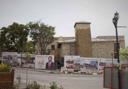515 yıllık tarihi Ahmet Bey Camisinde restorasyon çalışmaları sürüyor
