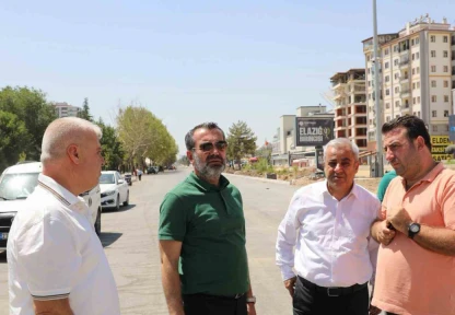 Başkan Şerifoğulları, Hazardağlı Kavşağı'nda incelemelerde bulundu