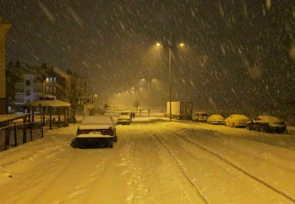 Elazığ'da kar yağışı etkisini sürdürüyor