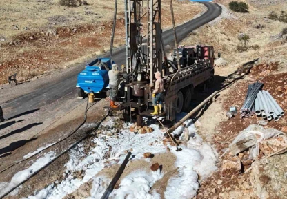 Elazığ'ın bir köyünde daha su hasreti sona erdi