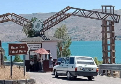 Hazar Gölünde saha kontrolü ve denetim yapıldı
